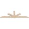 Ekena Millwork Kennewick Smooth Timber Gable Bracket, Douglas Fir, 96"W x 32"H x 1 1/2"D x 5 1/2"F, 8/12 Pitch GBW096X32X0206KEN00SDF - alternate 3